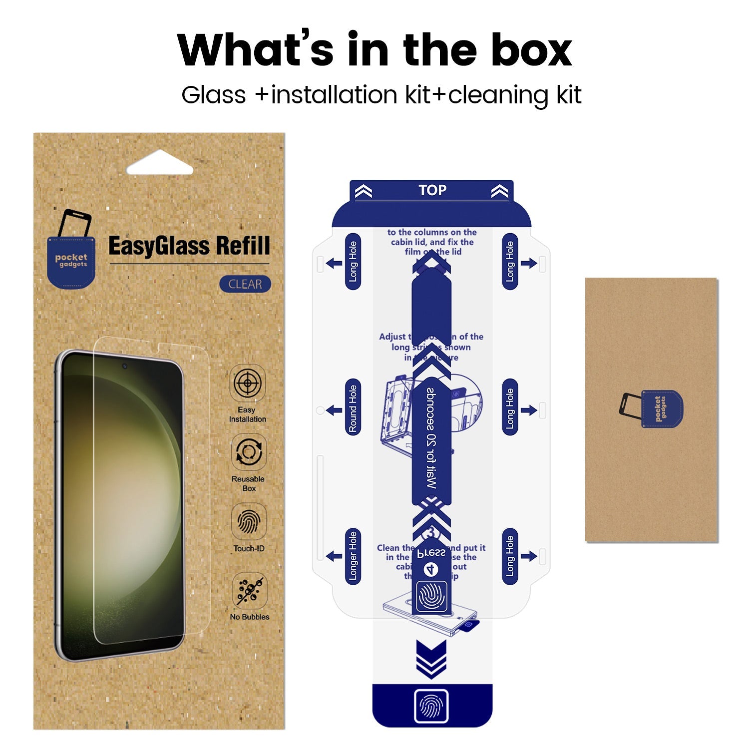 Samsung Galaxy S22 + Panzerglas - Klar / EasyGlass Refill