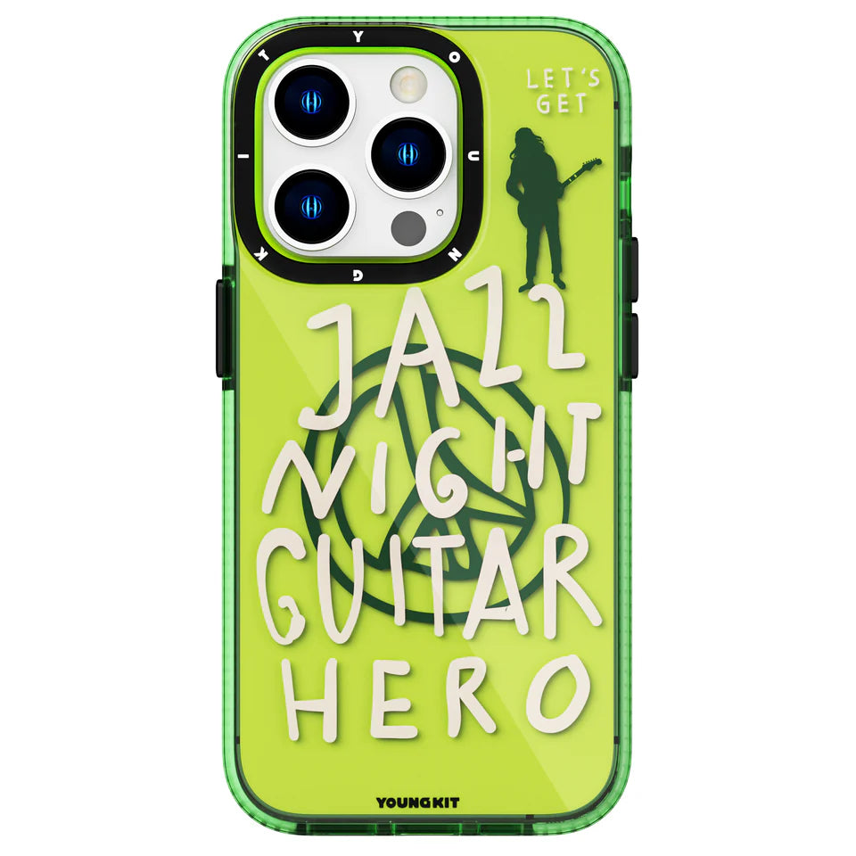 iPhone 13 Hülle YOUNGKIT Jazz & Blues Lovers Shockproof Case / Green
