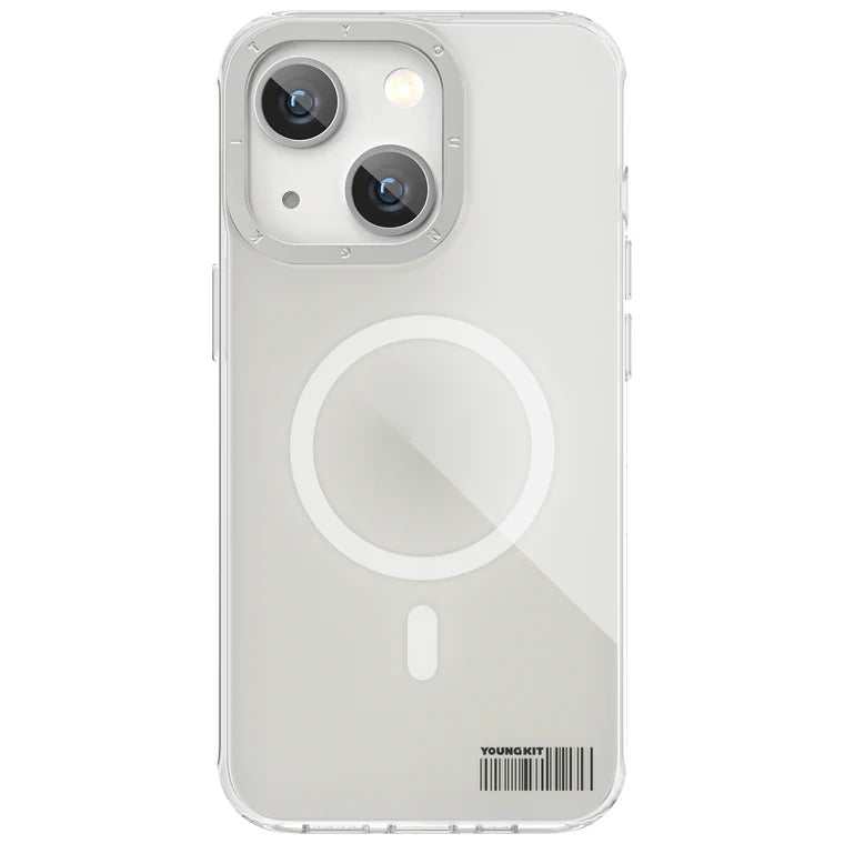 iPhone 13 Pro Hülle YOUNGKIT Transparent Liuli Mirror Magsafe / White