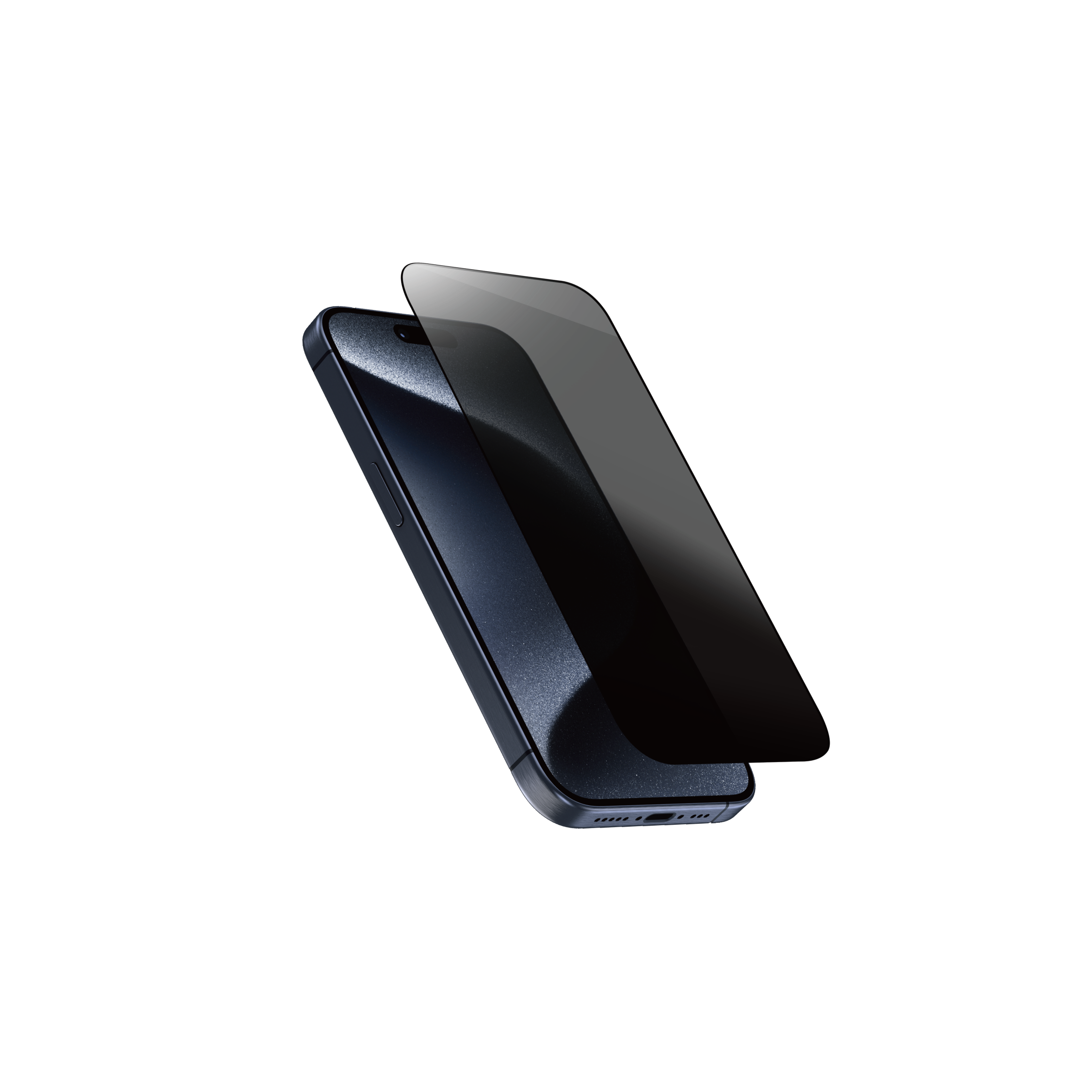 iPhone 15 Panzerglas - Privacy / EasyGlass Set