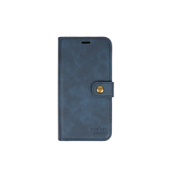 iPhone 13 Mini Etui Hülle Flip Cover Premium Kunstleder Magnetisch Kartenhalter / Milano – Blue iPhone