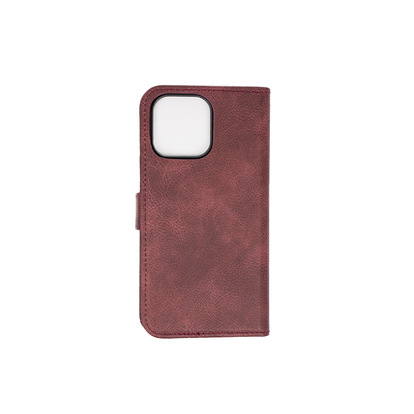 iPhone 14 Etui Hülle Flip Cover Premium Kunstleder Magnetisch Kartenhalter / Milano – Red iPhone