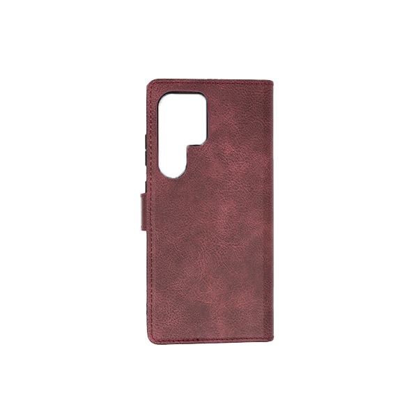 Samsung Galaxy S23 + Flip Cover Case Etui Hülle Premium Kunstleder Magnetisch Kartenhalter / Milano – Red Samsung