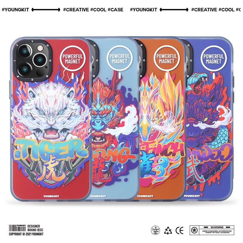 iPhone 13 YOUNGKIT Mythical Creatures MagSafe Shockproof Airbags / Shanwoo