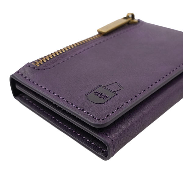 iPhone 12 Hülle und Portemonnaie Set Premium Kunstleder MagSafe / Napoli – Purple