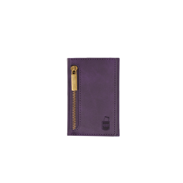 iPhone 12 Hülle und Portemonnaie Set Premium Kunstleder MagSafe / Napoli – Purple