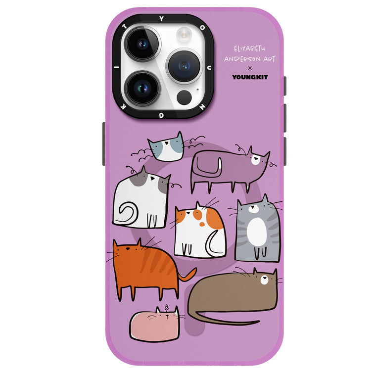 iPhone 15 Pro Max Hülle YOUNGKIT X Elizabeth Anderson Art Carnival MagSafe Luxury Designer Brand