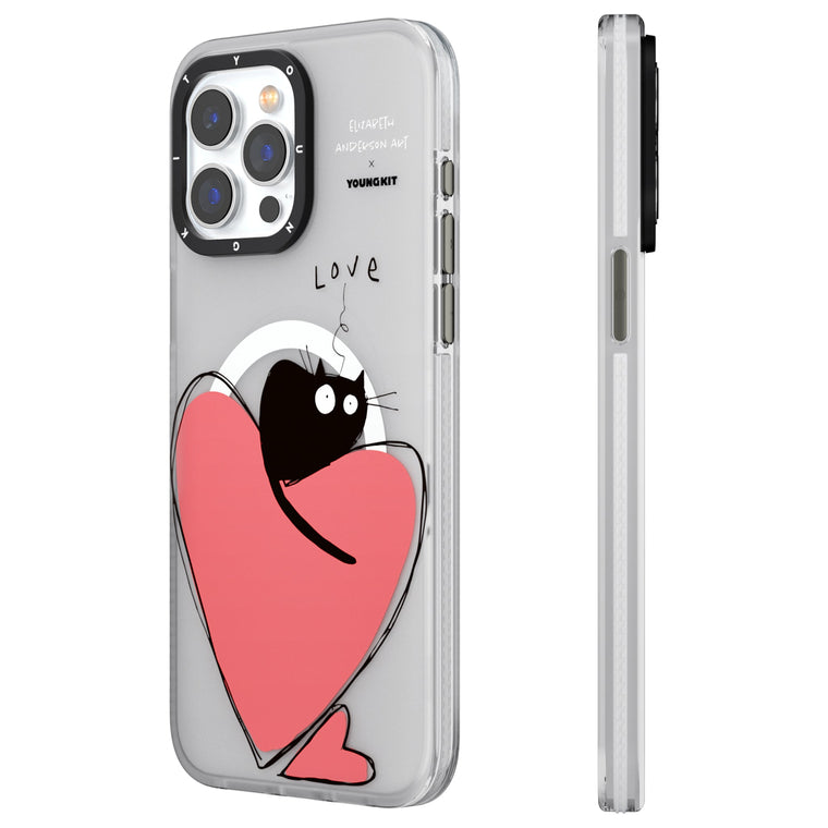 iPhone 15 Pro Hülle YOUNGKIT X Elizabeth Anderson Art Emotional Bond MagSafe Luxury Designer Brand