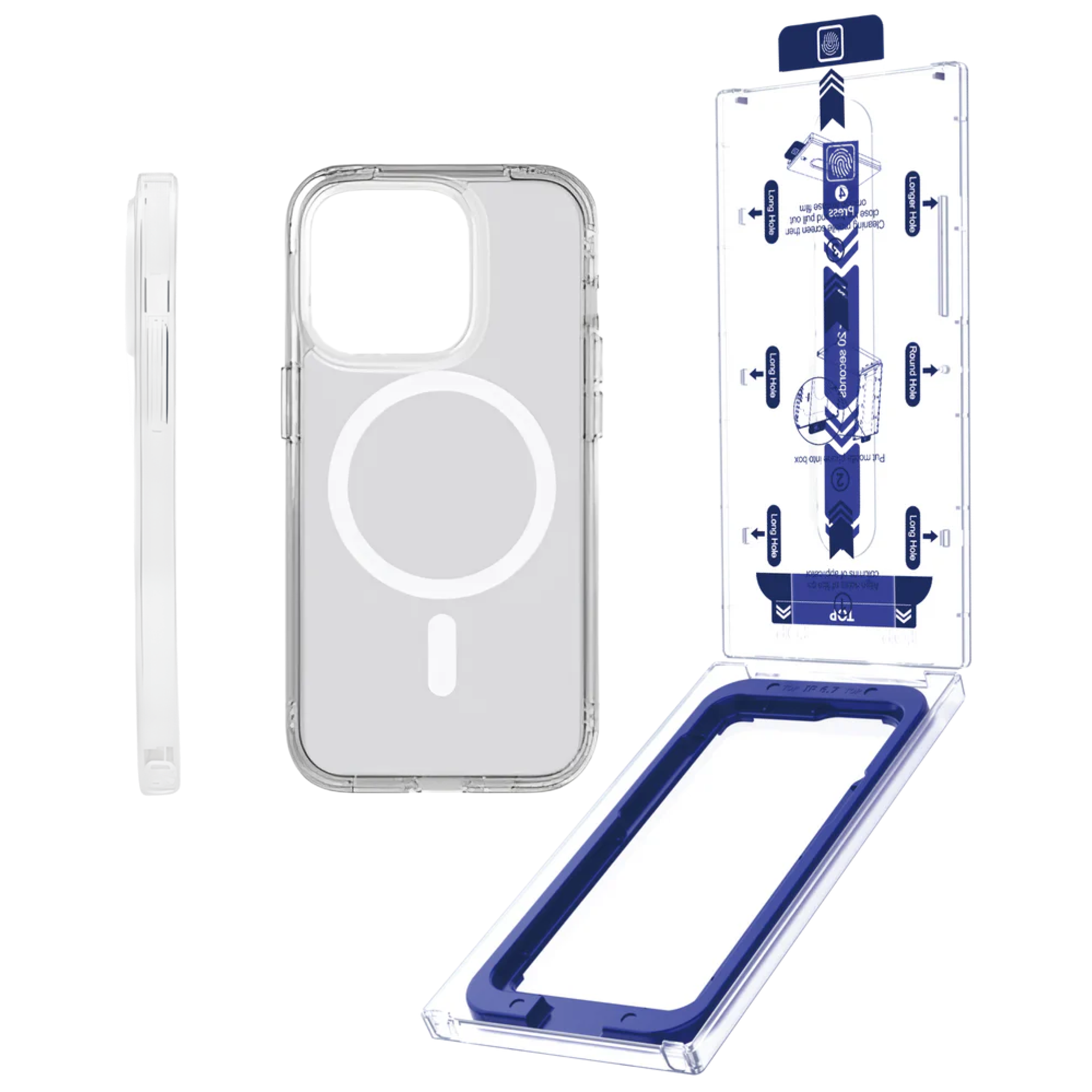 PG Protection Kit California Hülle & EasyGlass Set iPhone 12 / Clear