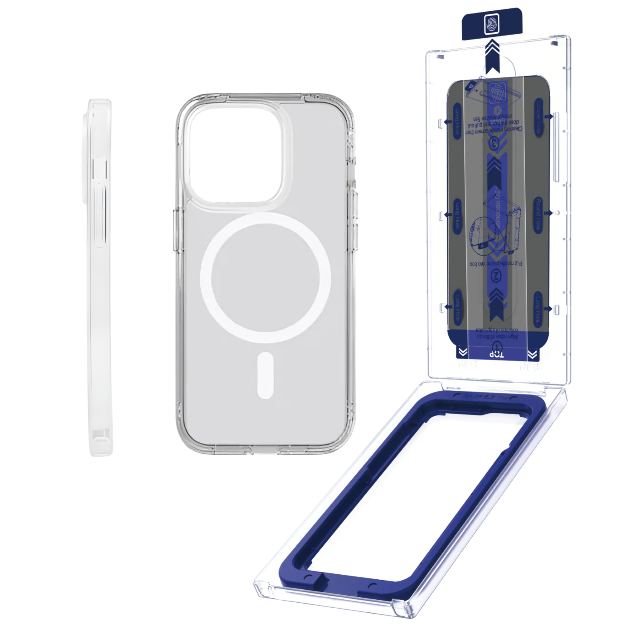 PG Protection Kit California Hülle & EasyGlass Set iPhone 12 Pro Max / Privacy